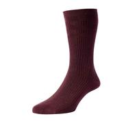 1 Pair HJ Bamboo Softop Socks HJ910 Wine 4-7