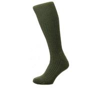 HJ Hall Men Commando Socks - Olive, Size 11-13