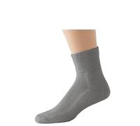 1 Pair HJ Cotton Diabetic Low-Rise Socks HJ1361 Grey 4-7
