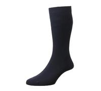 1 Pair HJ Cotton Extra-Wide Softop Socks HJ191 Navy 11-13