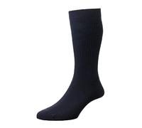HJ Hall Socks Softop HJ91 Cotton - Pack of 1, Navy, UK 6-11