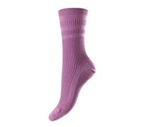 1 Pair HJ Cotton Softop Socks HJ91 Violet 4-7