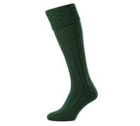 1 Pair HJ Premium Wool Blend Kilt Socks HJ867 Bottle Green 10-13