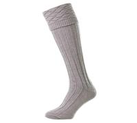 1 Pair HJ Premium Wool Blend Kilt Socks HJ867 Light Grey 10-13