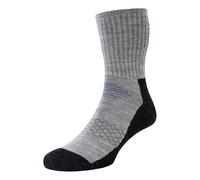 1 Pair HJ Rambler Anti-Blister Dual Layer Wool Sock HJ809 Light Grey 6-11