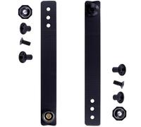 [1 Pair] HolsterSmith - (5.75 inch) - IWB Soft Belt Loops - (Black) - HD Ruberized Nylon - w/Pull-The-Dot Security Snaps & Multi Mounting Hardware - (Fits 1.25-2.0 inch Belts (Adjustable)