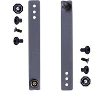 [1 Pair] HolsterSmith - (5.75 inch) - IWB Soft Belt Loops - (Gray) - HD Ruberized Nylon - w/Pull-The-Dot Security Snaps & Multi Mounting Hardware - (Fits 1.25-2.0 inch Belts (Adjustable)