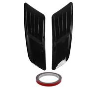 1 Pair Hood Vent Gloss Black, Car Bonnet Vent Cover Universal Engine Hood Trim Air Vents ABS Decorative Airflow Insert for Flat Hood Surface
