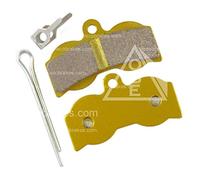 1 Pair Hope XC4 4 Piston F1 Sintered Disc Brake Pads +Spring +Pin OBE MTB DH XC