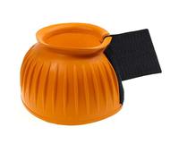 1 Pair Horse Bell Boots Tough, Non-Slip Hoof Guard Horse Boots for Horses Front Feet, Rubber Bell Boots Large, Protects Horse Hooves(orange,L)