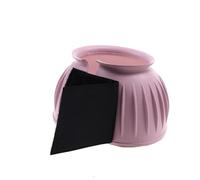 1 Pair Horse Bell Boots Tough, Non-Slip Hoof Guard Horse Boots for Horses Front Feet, Rubber Bell Boots Large, Protects Horse Hooves(pink,M)