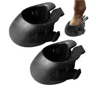 1 Pair Horse Hoof Boots for Horses, Rubber Protective Hoof Boots for Wound Management, Laminitis, Abscess Treatment, Horse Tack, M