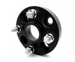 1 Pair Hub Wheel Spacers Shims For Clio For Captur For Megane For Logan Wind Hubcentric Forged Wheels Spacer 4x100 60.1mm Wheel Spacers Adapters Parts(Black 2pcs,15mm)