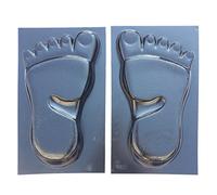 1 Pair Human Feet Footprints Stepping Stone Footprint Concrete Mold Garden