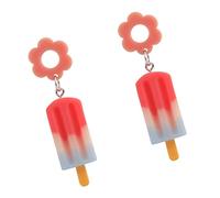 1 Pair Ice Cream Dangle Earrings for Women Dessert Drop Earrings for Teens Lightweight Ear Jewelry for Parties and Special Occasions