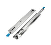 1 Pair Industrial Drawer Slides with Lock 10" - 50" Heavy Duty 120KG Bearing Glides Drawer Sliding Rail Cabinet Hardware Quiet Slide(30inch (750mm))