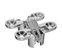 1 Pair Invisible Cross Hinge Hidden Concealed Door Cabinet Cupboard Wooden Boxes Hardware Tool Hinges Effortless Installation