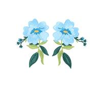 1 Pair Iron on Applique Flower Patch Flower Sew on Patch Embroider Sewing Patch Jeans with Embroidery Cool Sewing on Patches Macrame Decor Floral Jacket for Girls The Iron Clothing