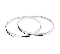 1 Pair Iron Tom Drum Hoop Ring Rim 13inch 6 Holes, 1.2 mm, 13 inch 6 Hole