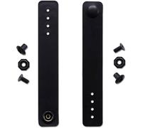 [1 Pair] IWB Belt Loops - Heavy Duty Rubber - Black w/Pull-The-Dot Snaps/Durable Caps & Mounting Hardware - for IWB Carry - (Fit 1.25-2.00 Inch Belts (Adjustable)