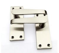 1 Pair JOVIAN STRAIGHT LEVER LATCH DOOR HANDLES in SATIN NICKLE