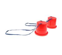 1 Pair Jumping Stilts Walk Stilt Jump Kids Outdoor Fun Sports Toy Red 2
