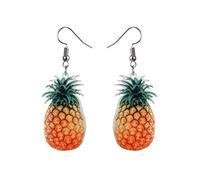 1 Pair Korean Style Strawberry Pineapple Pendant Earrings Girl Women Fruit Dangle Drop Ear Rings Summer Ear Studs Creative And Exquisite WorkmanshipProfessional and Fashion