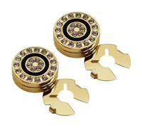 1 Pair Korean Styles Button Covers Rhinestones Cufflinks Round Cuff Links Wedding Accessories Business Dad