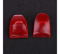 1 Pair L2 R2 Button Extenders Trigger Buttons for PS4 / PS4 Slim / PS4 Pro Game Controller (Clear Red)