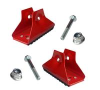 1 Pair Ladder Leveller, Durable Non Slip Noise Reduction Ladder Feet Covers Mat Aluminum Alloy Floor Protectors with Screws for Telescopic Ladders