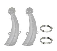 1 Pair Large Cow Horn Protector, Silicone Cattle Protective Cover with Clamps, Anti-Collision Round Ball Top, 9.06 in / 23 cm Height, Anti-Fighting Cow Accessories Set for Cattle Safety