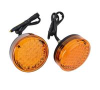 1 Pair LED Amber For Ha&rley For Davidson For Triumph Chopper Bobber Motorcycle Turn Signal Indicator Light Universal Scooter Lamp Indicators Lamps