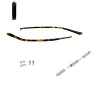 1 Pair Leopard Print Temple Arms Glasses Replacement Kit 4-in-1 Driver