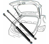 1 Pair Liftgate Lift Supports Struts Shocks Dampers for Bentley Continental GT 2004-2017 Coupe 344mm 3W7827550,PM3088