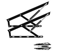 1 Pair Lifting Bed Mechanism,Bed Lift Support, Hydraulic Rod Storage Bed Divider Mechanism Bed Frame Hardware Ideal For Lifting Mattresses,Boards Or Bed Frames For Sofas And Beds(Black,120cm/3.9ft)
