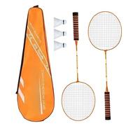 1 Pair Light Weight Badminton Racket Set Professional Double Badminton Racquet Shuttlecocks Racquet for 2 Players The Shuttlecocks Racquet for Children's Players Indoor Outdoor Sports Play