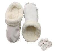 1 Pair Liners for Crocs,Fluffy White Inserts Fuzzy Fleece Fur Lined Women Slippers,Winter Warm Cozy Shoes Lining Insert Replacement Insoles Sock,Womens Mens (40-41 Size)