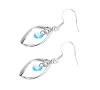1 Pair Long Crystal Dangle Earrings with Rhinestone Embellishment Ear Hooks Elegant Ear Ornaments for Women for Parties and Special Occasions