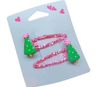 1 Pair Lovely Christmas Hair Clips Non Slip Design for Women and Girls Hair Bullet for Christmas Festival Celebration
