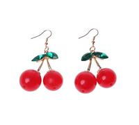 1 Pair Lovely Red Small Earring South Korean For Creative Fashion Woman For Earrings Party Jewelry Gifts Earrings For Women Silver Pack