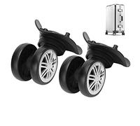 1 Pair Luggage Suitcase Wheels Mute Double Row Ferris Wheel Pull Up Bar Outside Code Case Replacement Suitcase Wheels