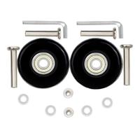 1 Pair Luggage Suitcase Wheels Replacement 50 * 18mm with 8mm Bearings 35mm 40mm Axles Wrenches Repair Set for Suitcase and Inline Outdoor Skate