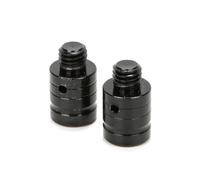 1 Pair M10 Motorcycle Rearview Side Mirror Mount Adapter Bolt Screw Caps Covers Compatible With Seat Hole Reversing Mirror Plug(Black)