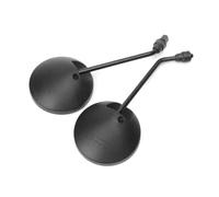 1 Pair M8 M10 Motorcycle Mirrors Universal Motorbike Rear View Mirror Round Oval Convex Mirror Rearview Mirror(M8)