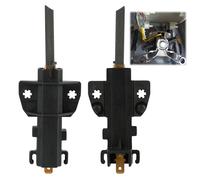 1 Pair Machine Motor Carbon Brushes Compatible with Hoover Candy Beko Smeg Washing Machines, Washing Machine Motor Brushes for 49018683 92126721 Ceset-Haier Motors Universal Electric Motor Spare Parts