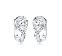 1 Pair Magnetic Earrings for Women Weight Loss EarAcupressure Magnetherapy Detoxi Earrings,925 Silver Cubic Zirconia Magnetic Therapy Burning Fat Hypoallergenic