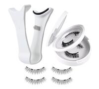 1 Pair Magnetic Eyelashes - No Glue Natural Look Lashes | Easy To Wear Applicator | Lightweight Magnetic Eyelashes With Storage Box | Long-Lasting Eye Makeup | Magnetic Eyelashes Kit for Women & Girls