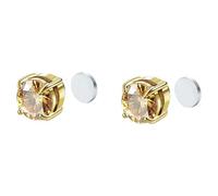 1 Pair Magnetic Stud Earrings, Non-Piercing Clip On, 8mm Earrings Stainless Steel Studs for Women Men Girls Boys