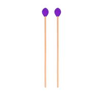 1 Pair Marimba Mallets, Wood Handle Marimba Mallets Wool Head for Playing Glockenspiel (Purple