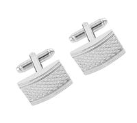 1 Pair Men's Carved Striped Cufflinks Metal Cuff Link Business Shirt Cufflinks For Conference Wedding Celebrations